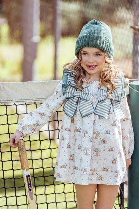 Vestido infantil Familia Angora.Yoedu.