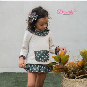 Conjunto de niña en color verde.Daniesty.