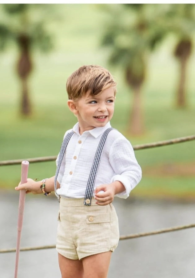 Conjunto bebé con tirantes Familia Cerámica.Yoedu.
