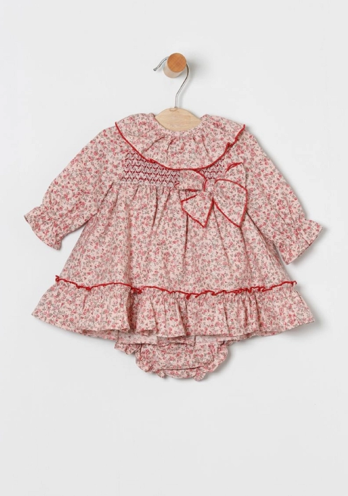 Jesusito con florecitas en color burdeos.Coco-acqua.