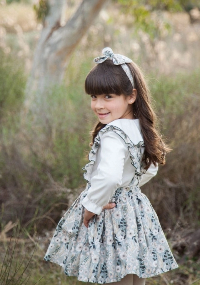 Pichi con blusa en color verde.Coco-acqua.