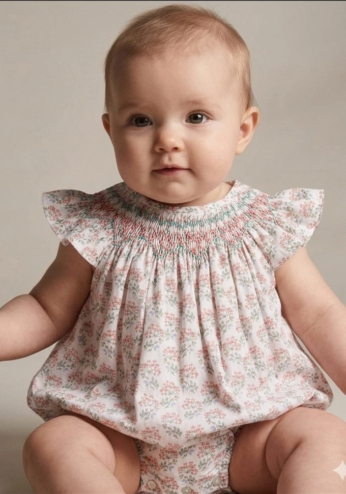 Ranita de niña con florecitas.