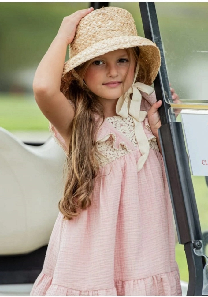 Vestido infantil Familia Porcelana.Yoedu. Vestido infantil Familia Porcelana.Yoedu.