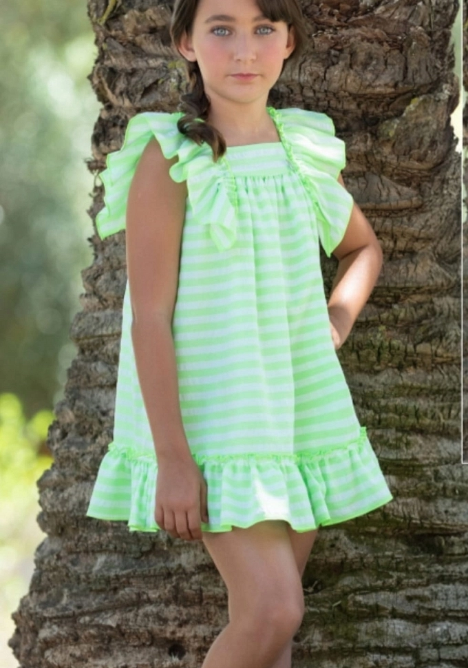 Vestido infantil  Familia Trebol.